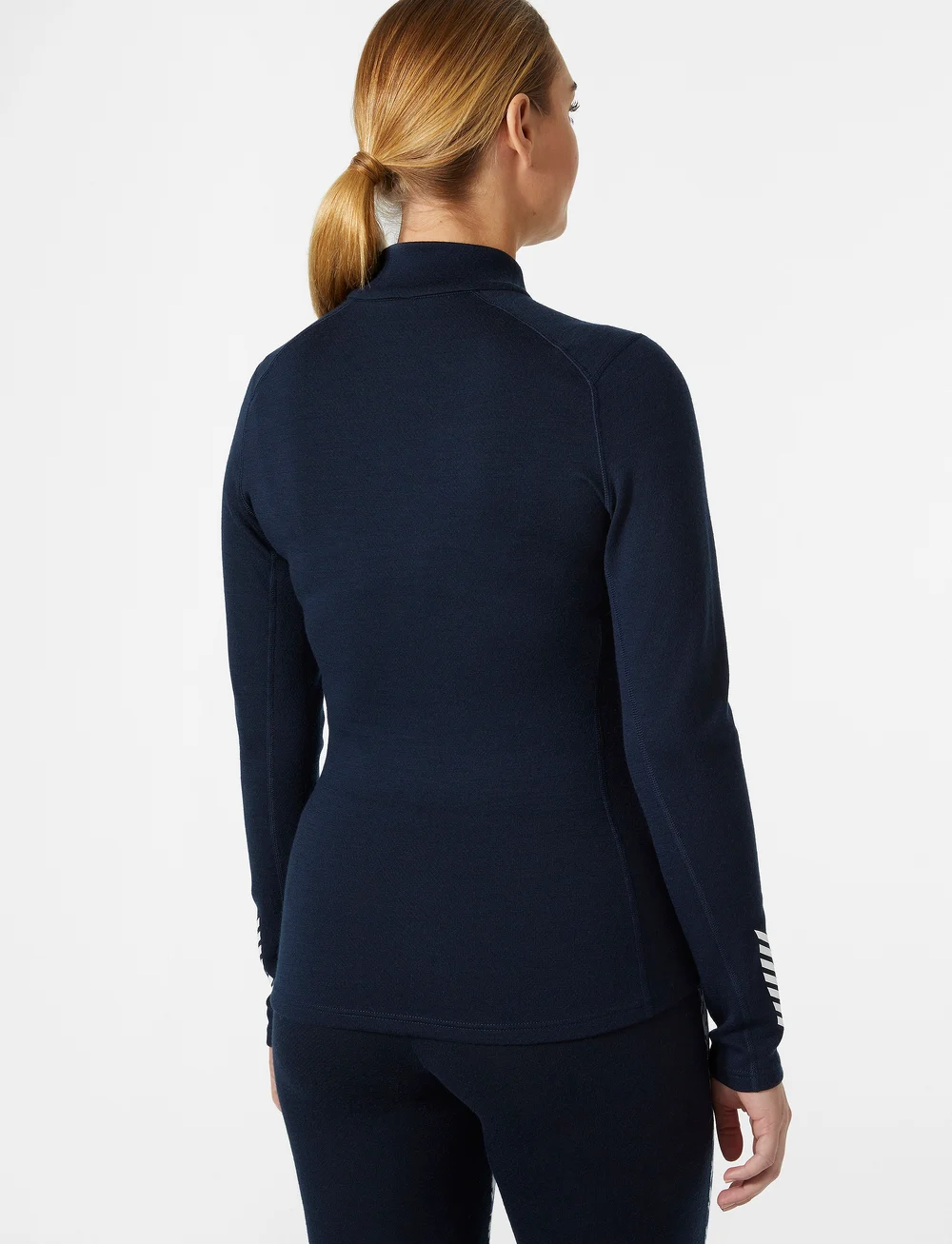 Helly Hansen - W LIFA MERINO MIDW GRA 1/2 ZIP - funktionsunterwäsche - oberteile - navy star p - 3