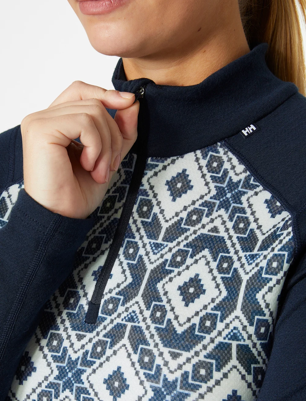 Helly Hansen - W LIFA MERINO MIDW GRA 1/2 ZIP - funktionsunterwäsche - oberteile - navy star p - 4