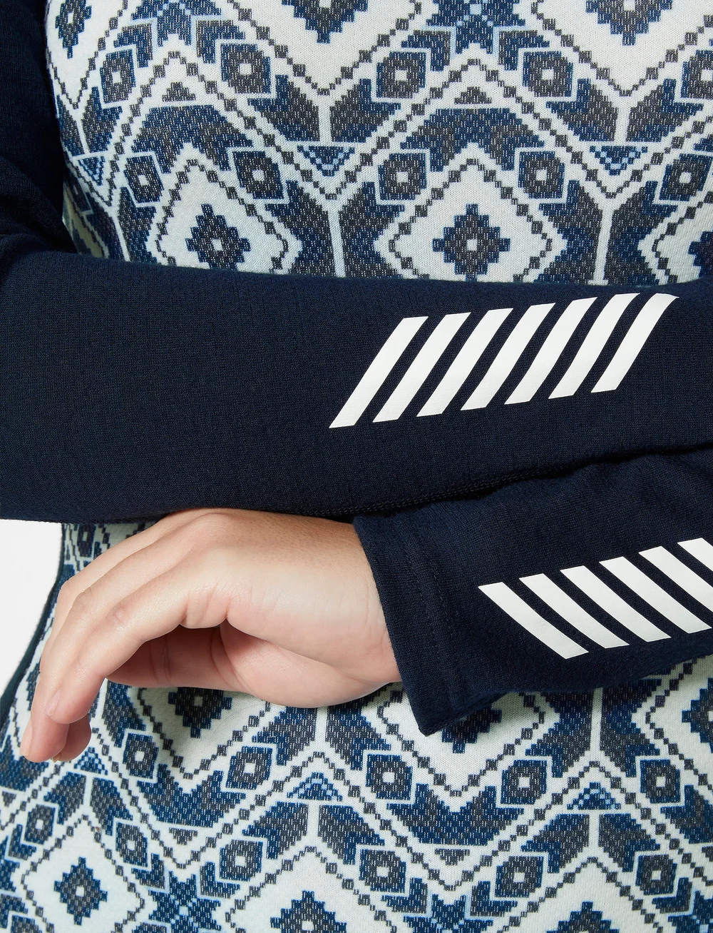 Helly Hansen - W LIFA MERINO MIDW GRA 1/2 ZIP - funktionsunterwäsche - oberteile - navy star p - 5