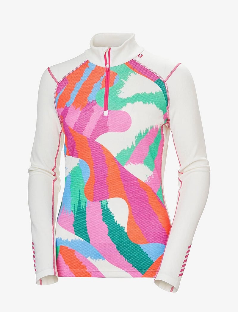 Helly Hansen - W LIFA MERINO MIDW GRA 1/2 ZIP - thermo ondershirts - off white j - 1