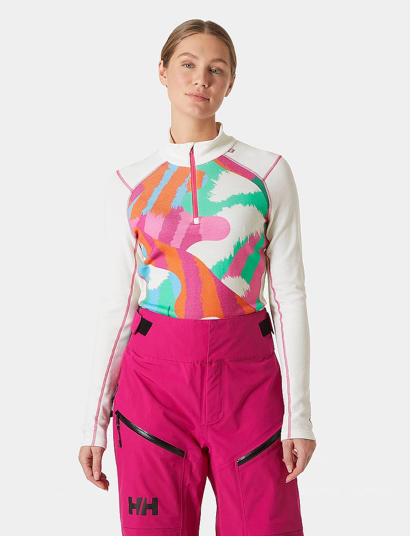 Helly Hansen - W LIFA MERINO MIDW GRA 1/2 ZIP - thermo ondershirts - off white j - 0