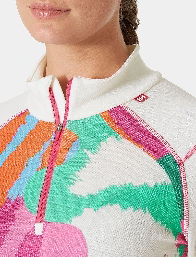 Helly Hansen - W LIFA MERINO MIDW GRA 1/2 ZIP - thermo ondershirts - off white j - 4