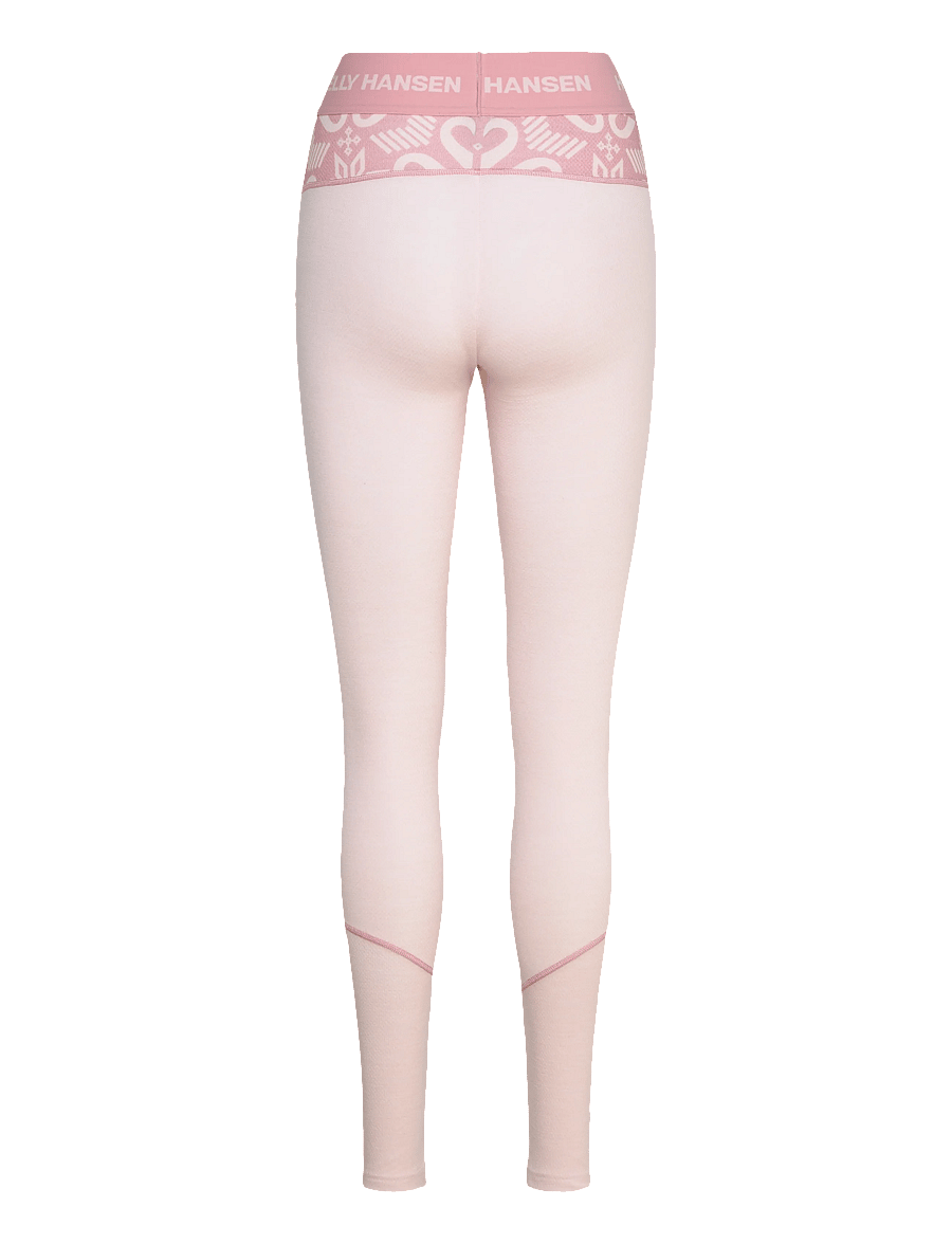 Helly Hansen - W LIFA MERINO MIDW GRA PANT - spodnie termoaktywne - pink tint nordic - 2