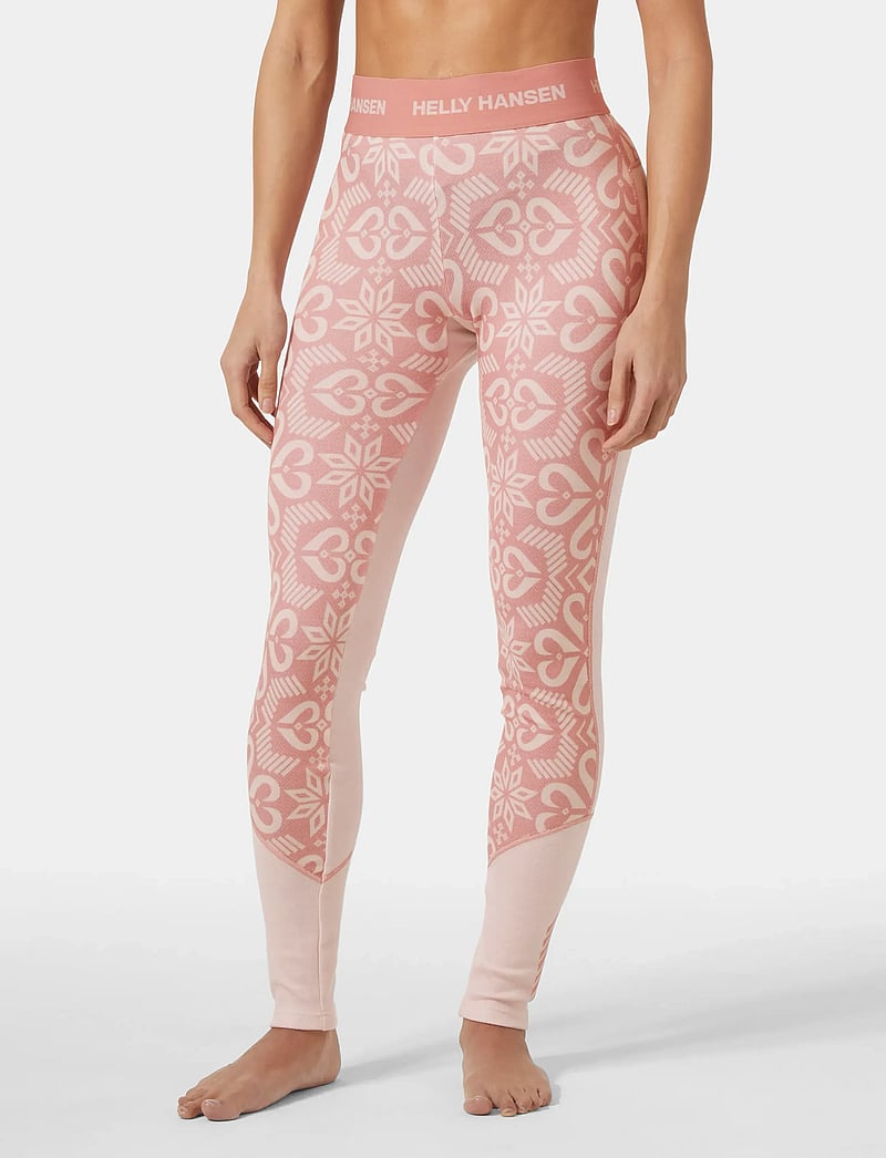 Helly Hansen - W LIFA MERINO MIDW GRA PANT - funkionsunterwäsche - hosen - pink tint nordic - 0
