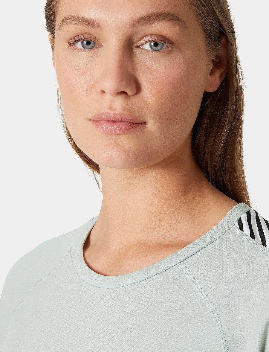 Helly Hansen - W LIFA ACTIVE STRIPE CREW - baselayer overdele - green mist - 4