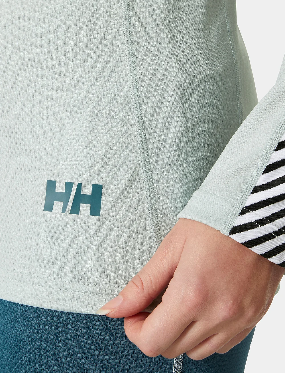 Helly Hansen - W LIFA ACTIVE STRIPE CREW - underställströjor - green mist - 5