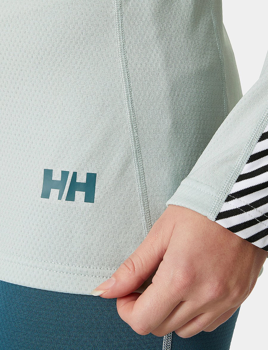 Helly Hansen - W LIFA ACTIVE STRIPE CREW - baselayer overdele - green mist - 5