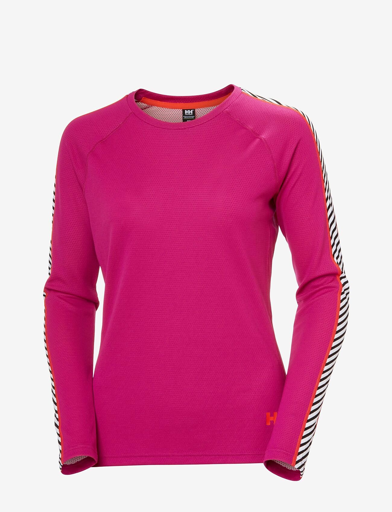 Helly Hansen - W LIFA ACTIVE STRIPE CREW - jacken & mäntel - magenta 2.0 - 0