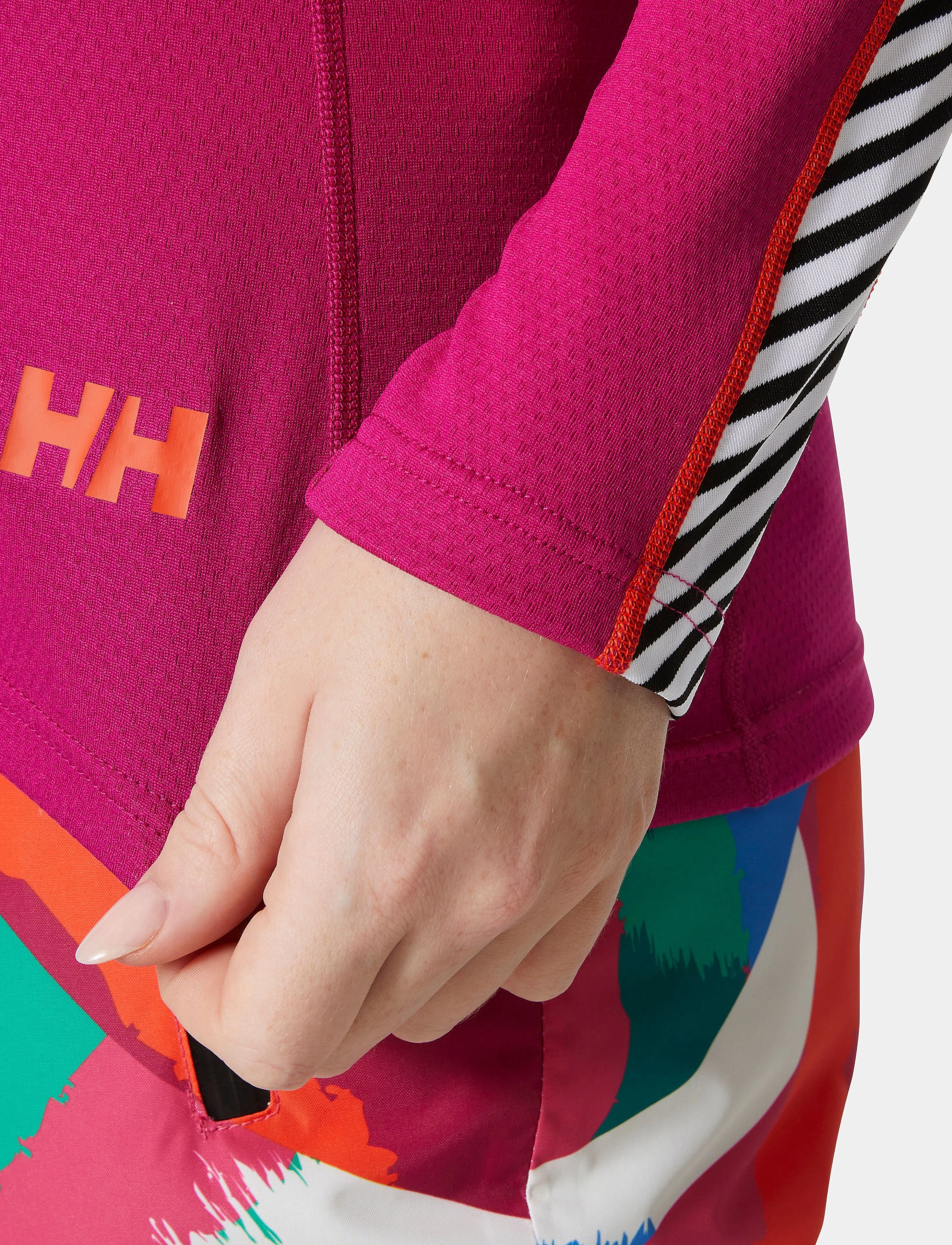 Helly Hansen - W LIFA ACTIVE STRIPE CREW - magenta 2.0 - 4