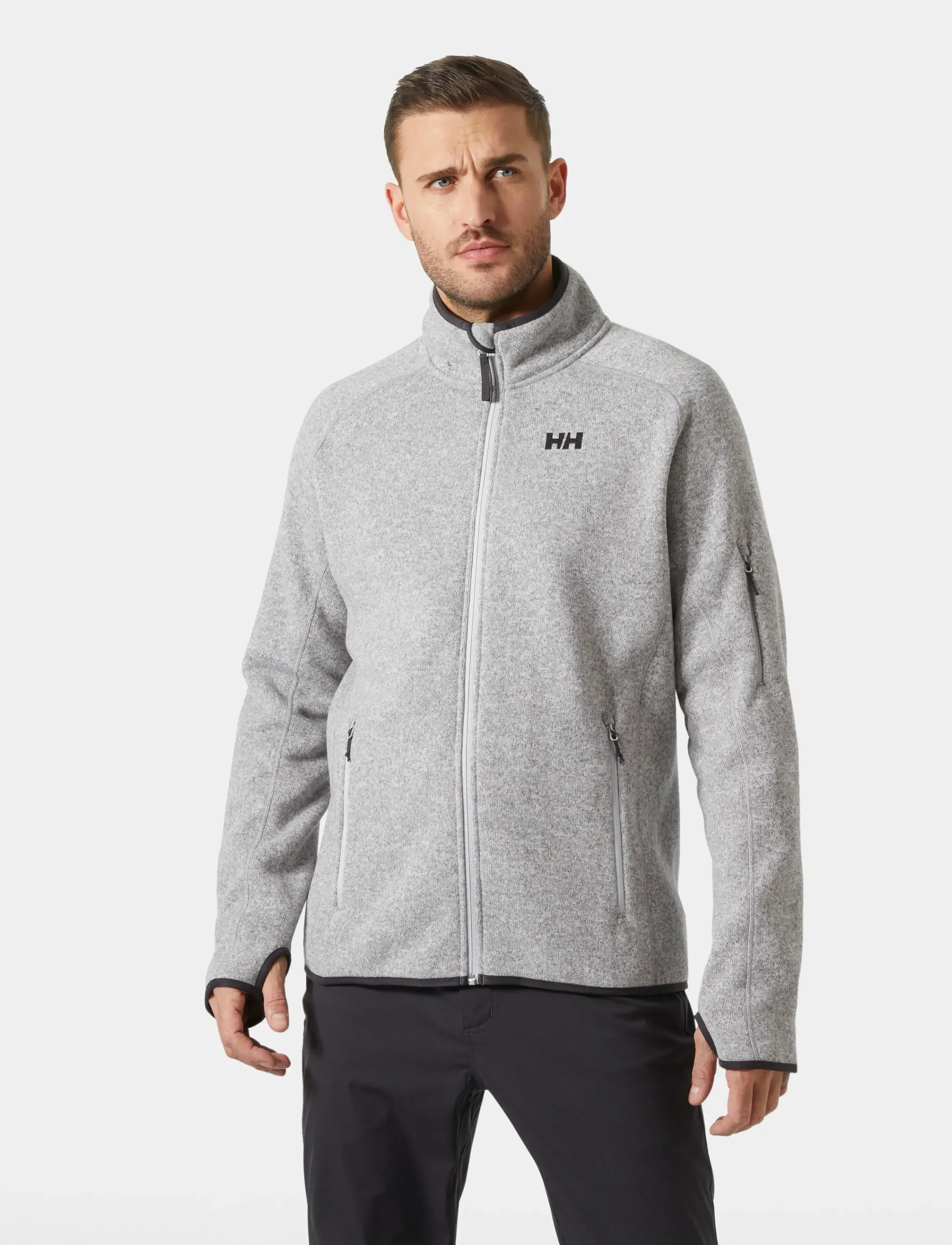 Helly Hansen Varde Fleece Jacket 2.0, XXL, Sweatshirts & Hoodies, Grau - Fleeces Midlayers, Männerswear