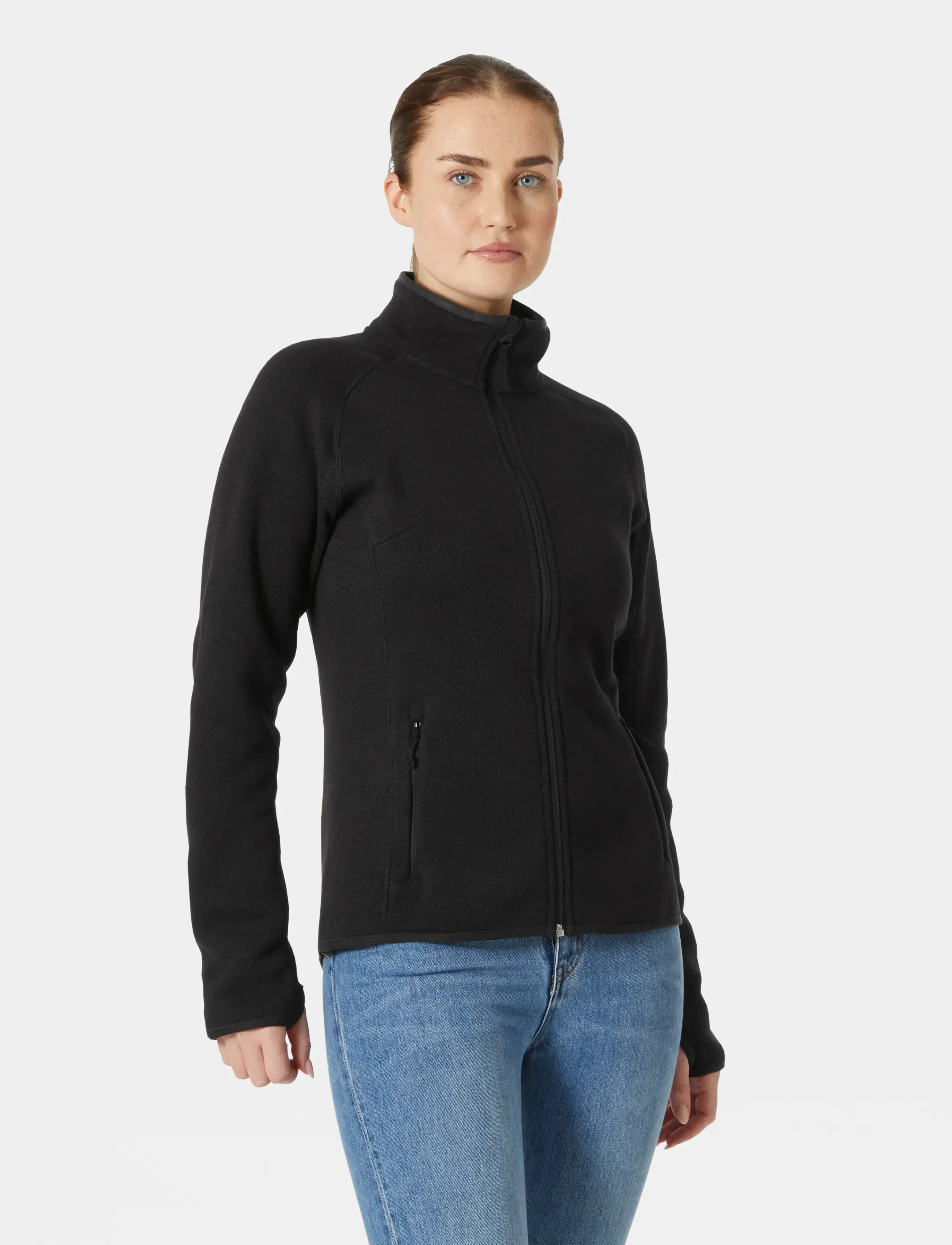 Helly Hansen W Varde Fleece Jacket 2.0, S, Black, Sweatshirts & Hættetrøjer > Fleeces & Midlayers, Dame