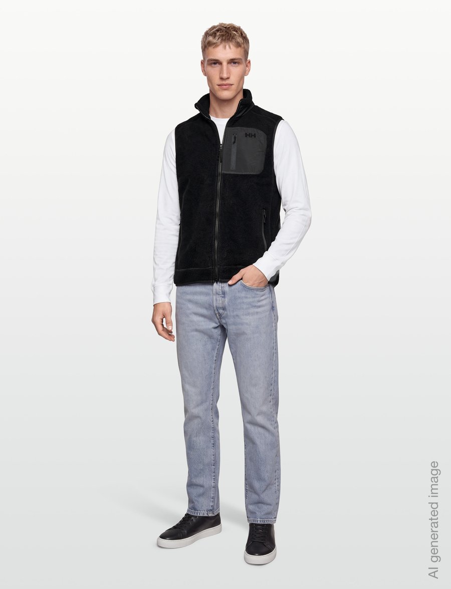 Helly Hansen - PANORAMA PILE BLOCK VEST - fleeces & midlayers - black - 0