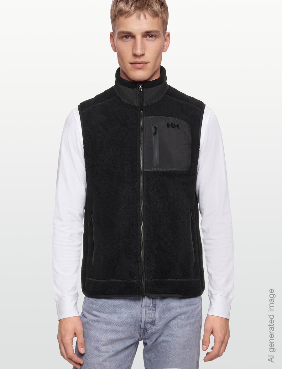 Helly Hansen - PANORAMA PILE BLOCK VEST - fleeces & midlayers - black - 3