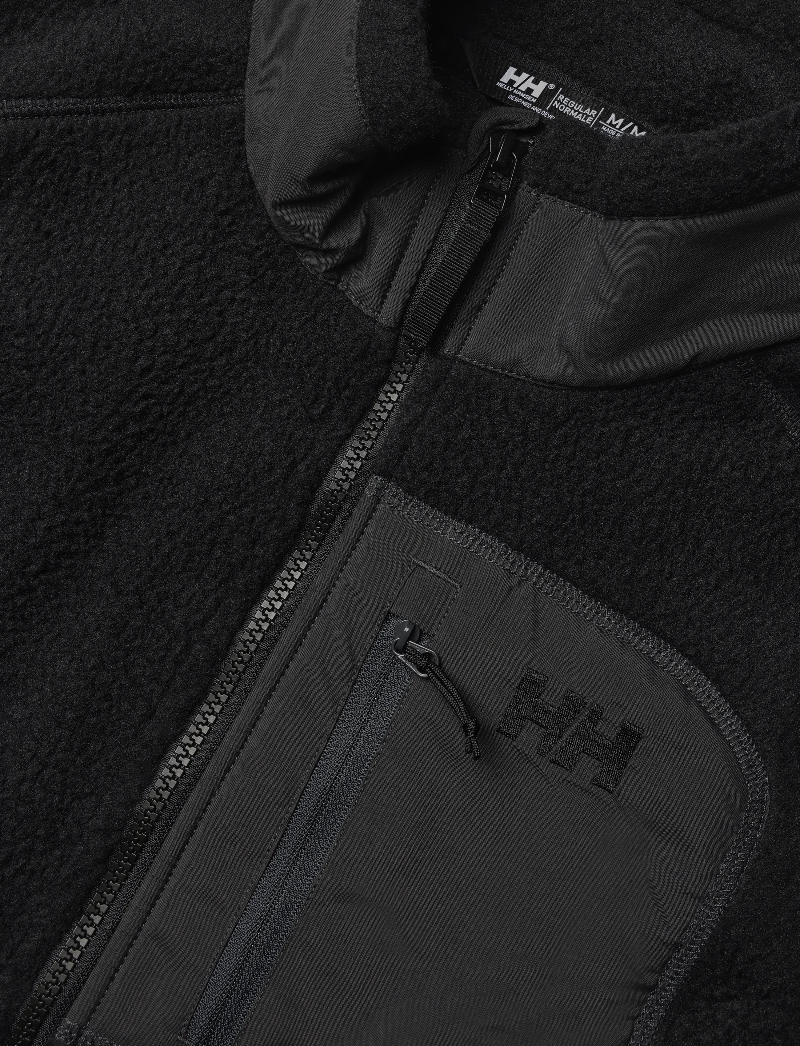 Helly Hansen - PANORAMA PILE BLOCK VEST - kampsunid ja vahekihid - black - 2