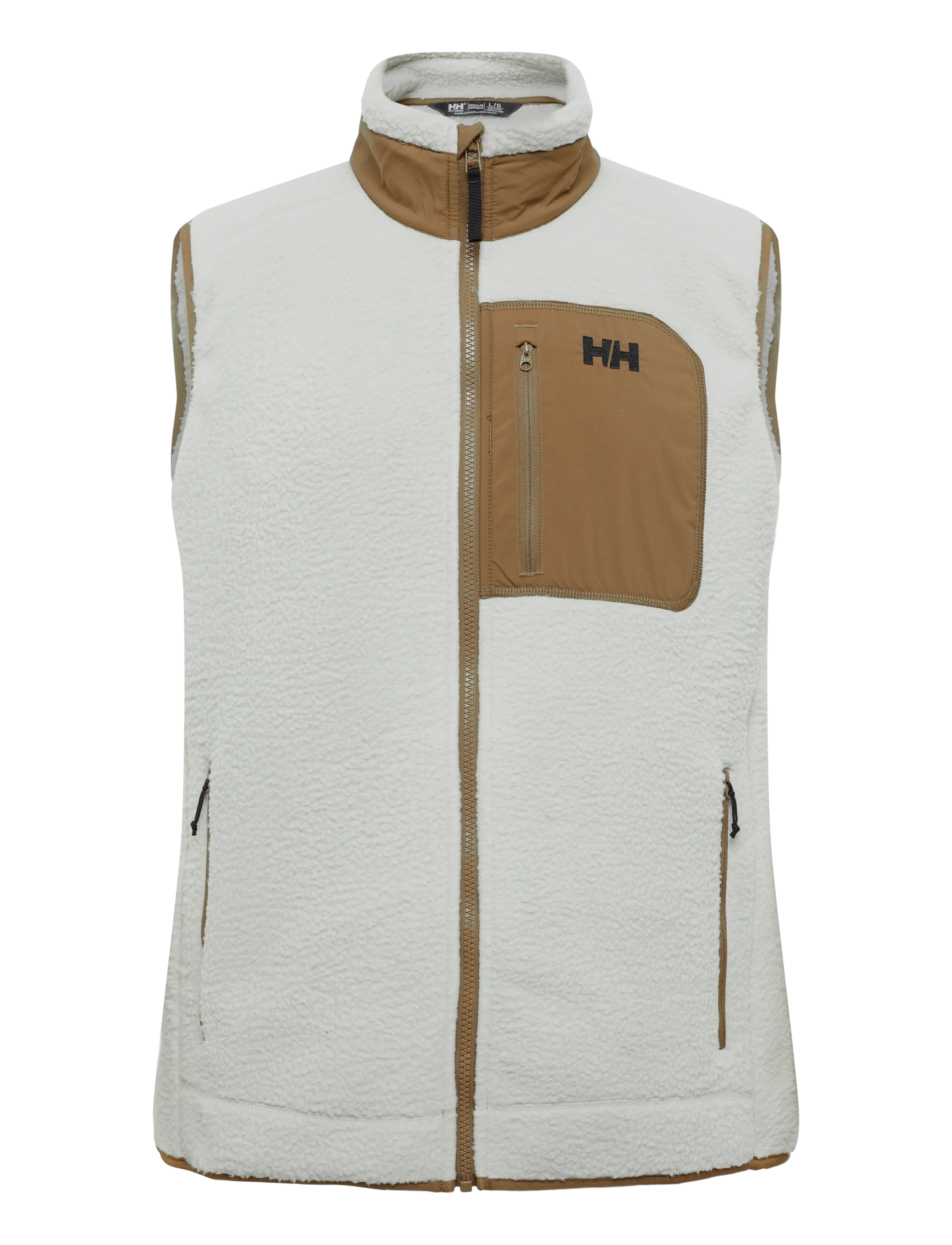 Helly Hansen PANORAMA PILE BLOCK VEST - Alussärgid - PELICAN / cream