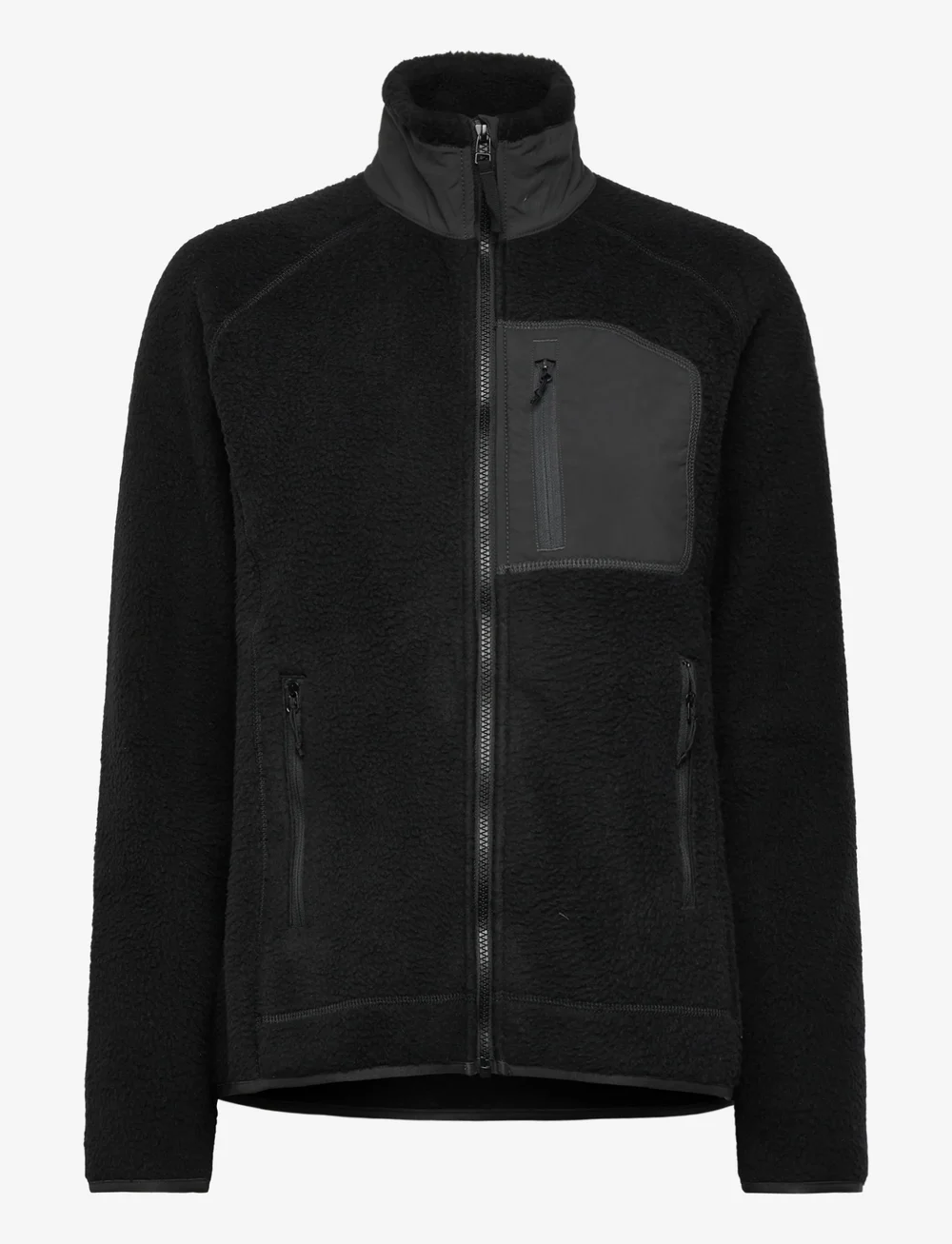 Helly Hansen - W IMPERIAL PILE BLOCK JACKET - kampsunid ja vahekihid - black - 1