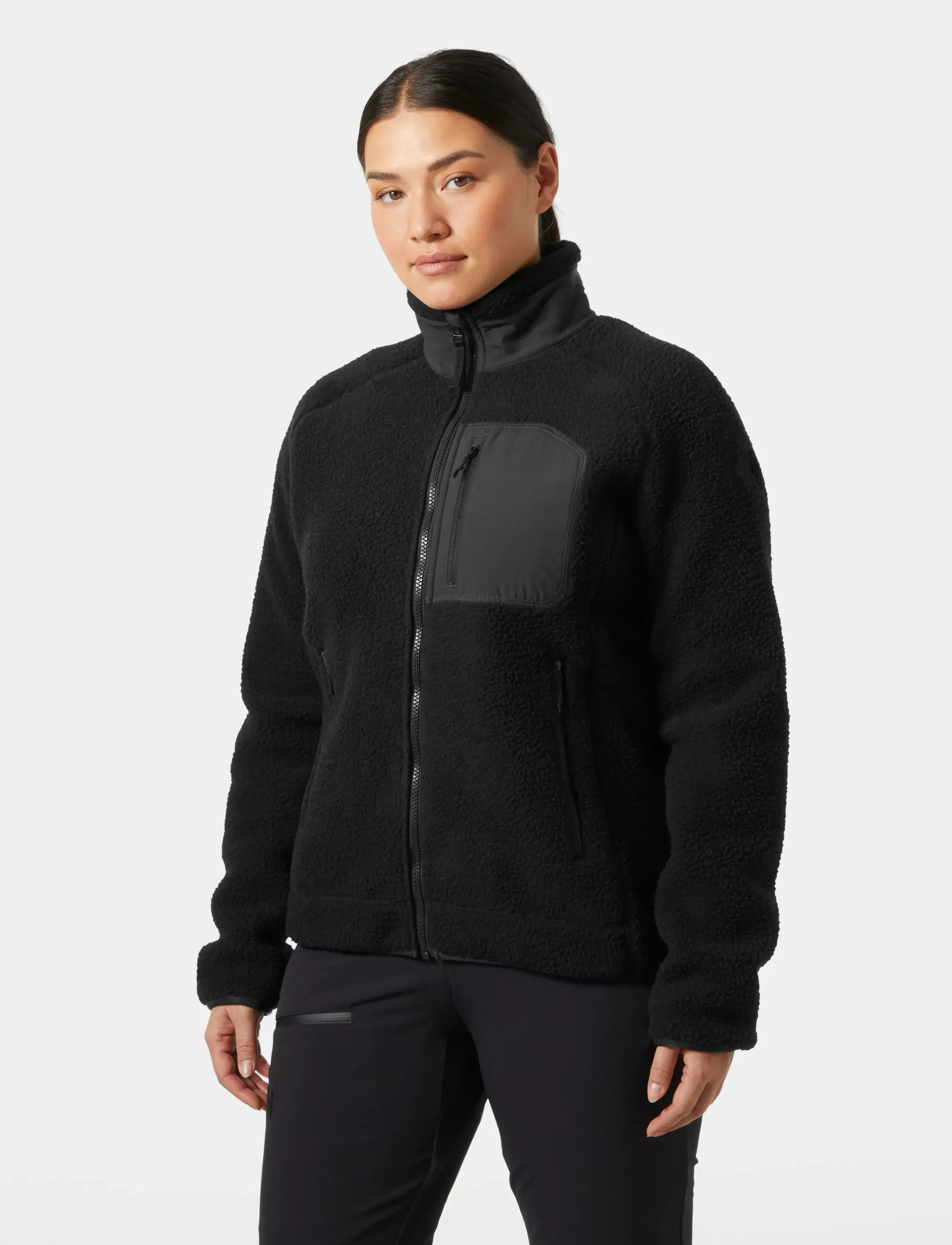 Helly Hansen W Imperial Pile Block Jacket, Kvinder, Fleecejakke, Sort, Str: XS