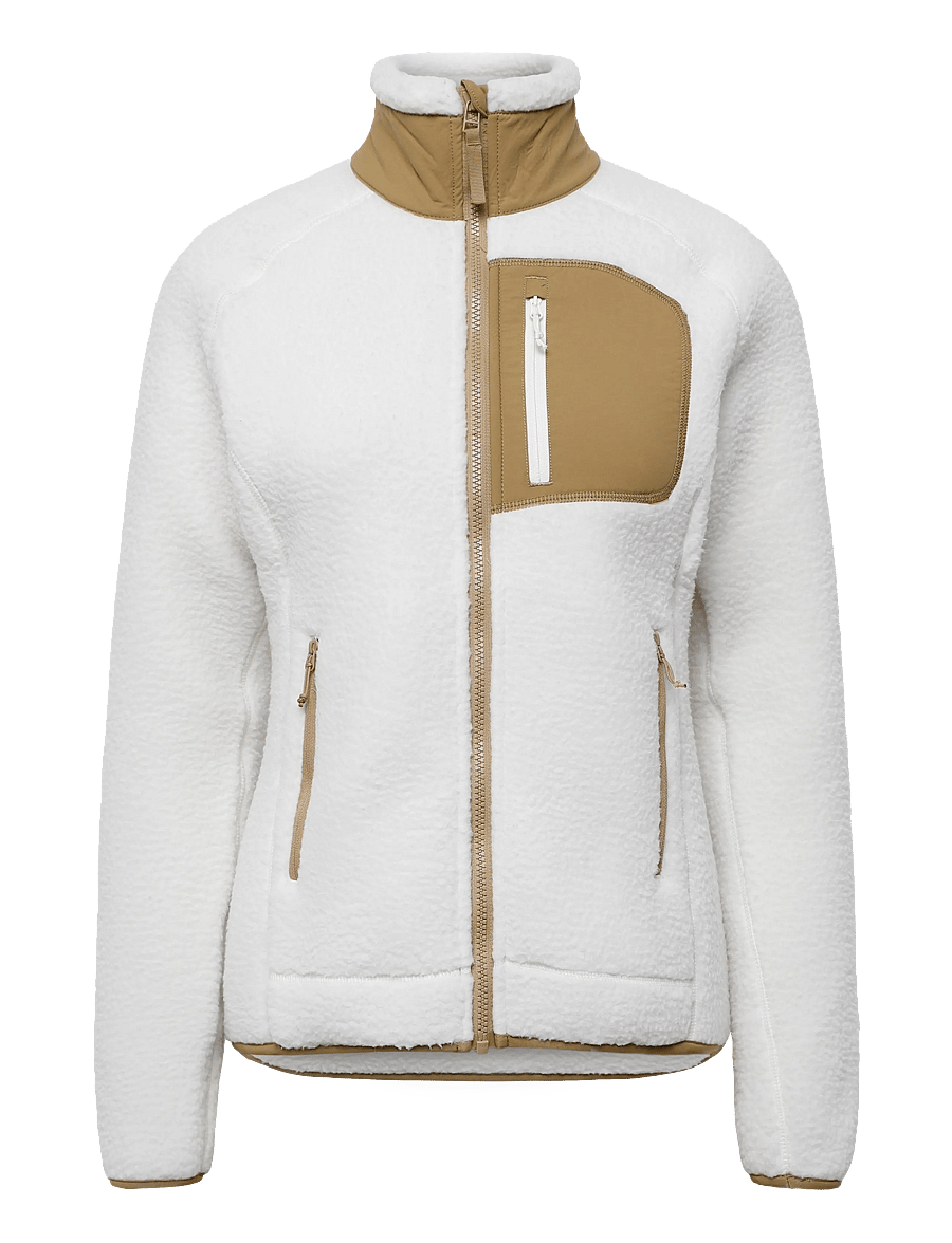 Helly Hansen - W IMPERIAL PILE BLOCK JACKET - kampsunid ja vahekihid - snow - 0