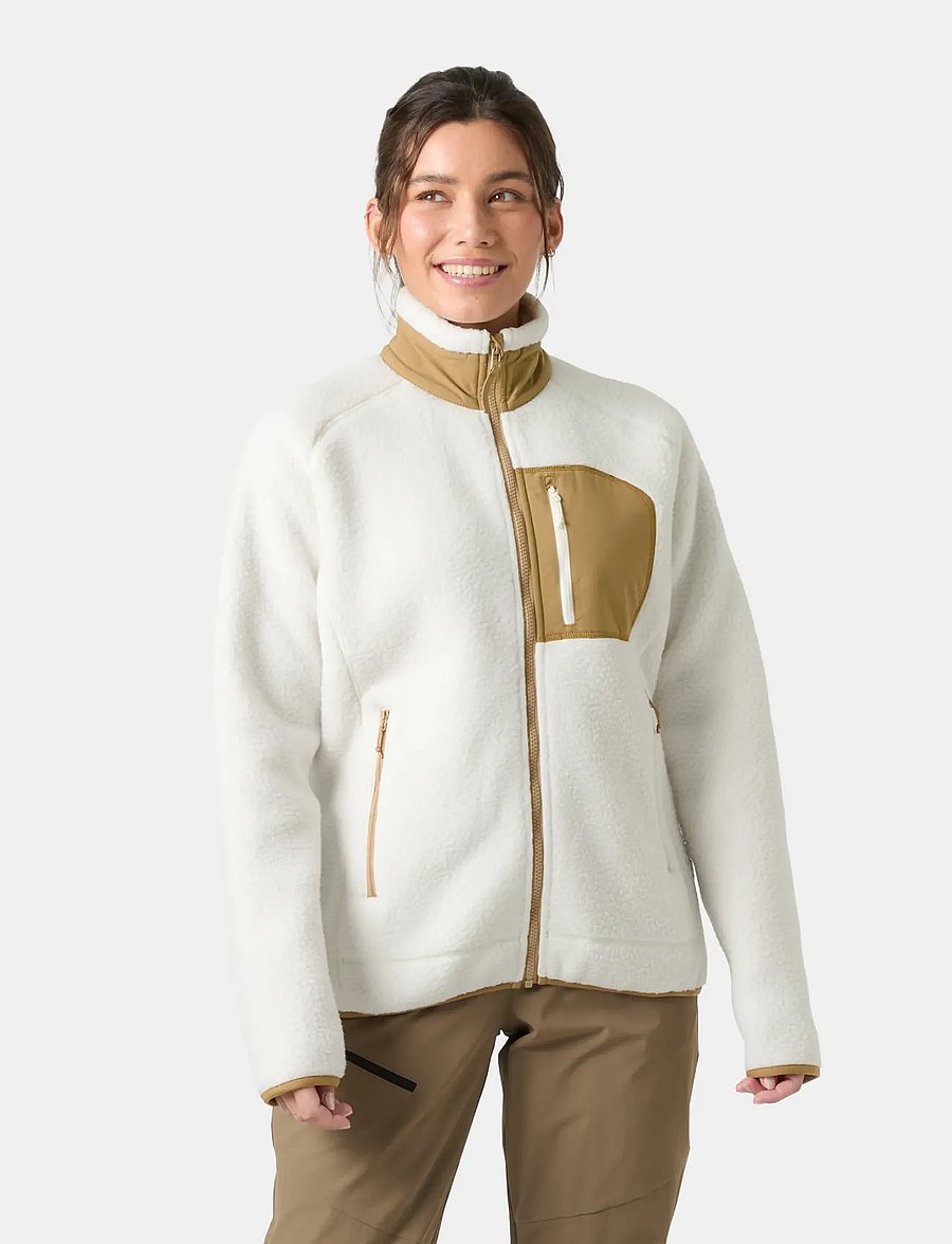 Helly Hansen - W IMPERIAL PILE BLOCK JACKET - oberteile - snow - 0