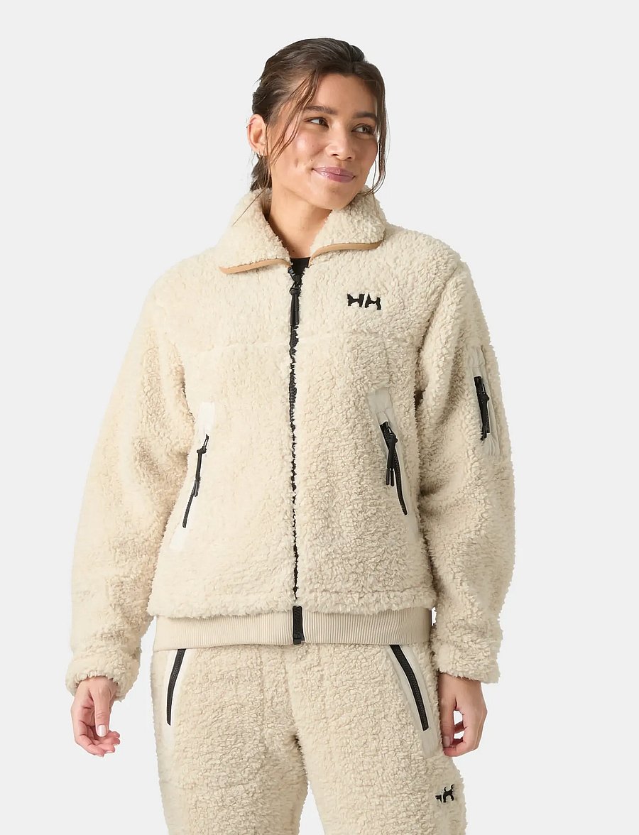 Helly Hansen - W MOONLIT PILE JACKET - friluftsjakker - cream - 0