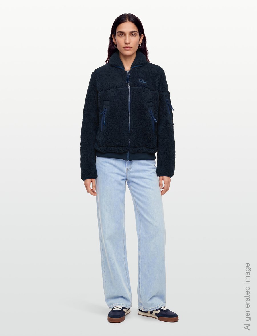 Helly Hansen - W MOONLIT PILE JACKET - ulkoilutakit - navy - 0