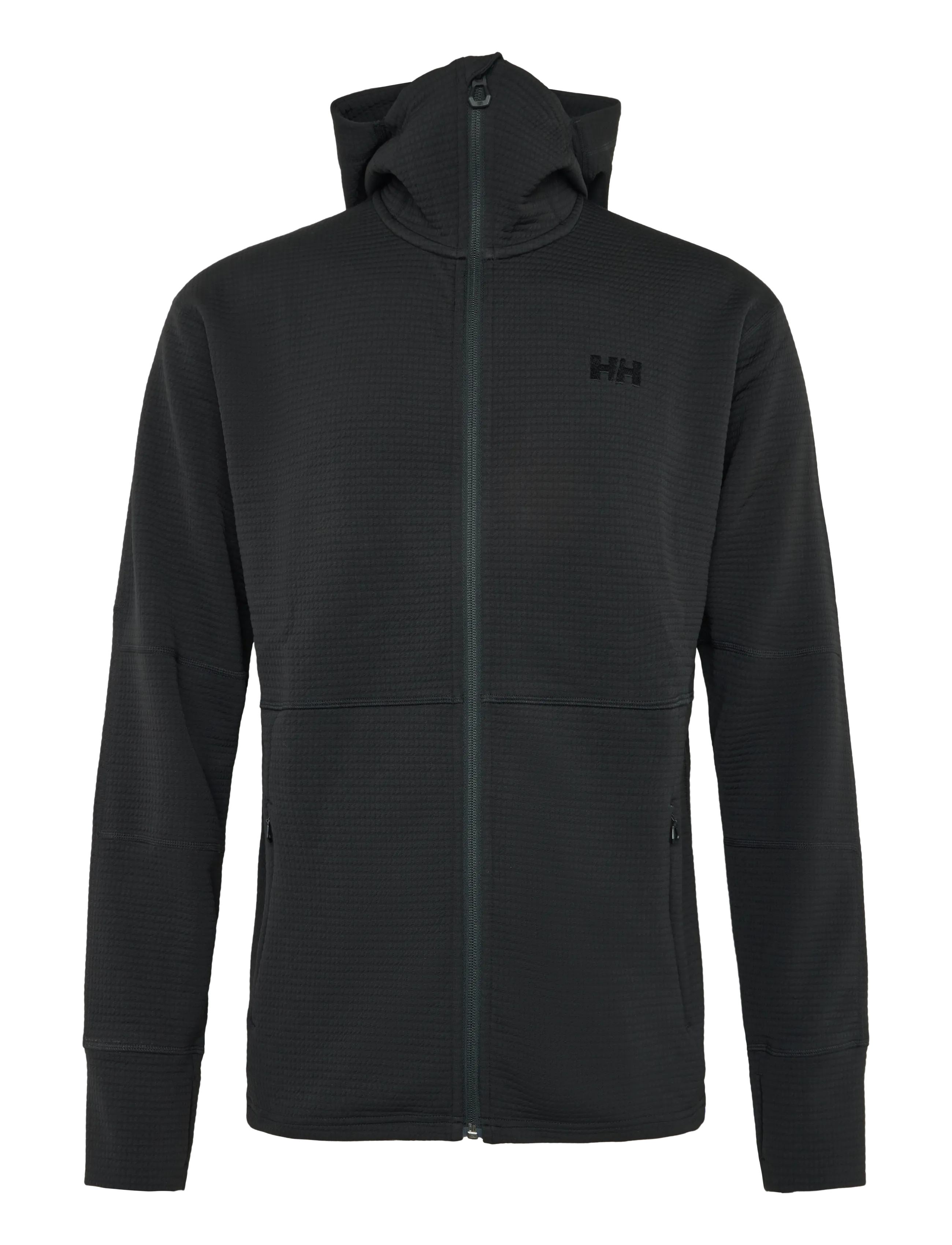 Helly Hansen EVOLVED AIR HOODED MIDLAYER - Streetstyle - BLACK / black