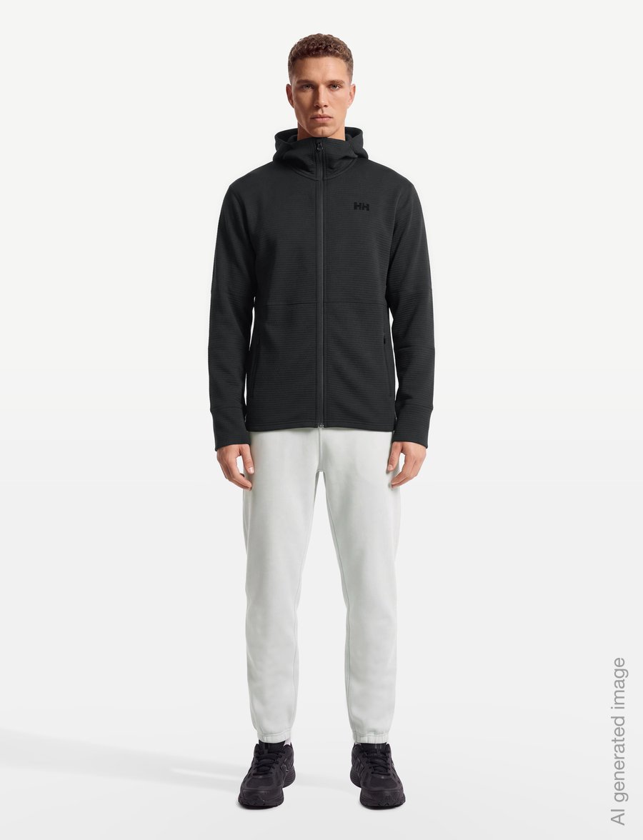 Helly Hansen - EVOLVED AIR HOODED MIDLAYER - fleece & midlayer - black - 0