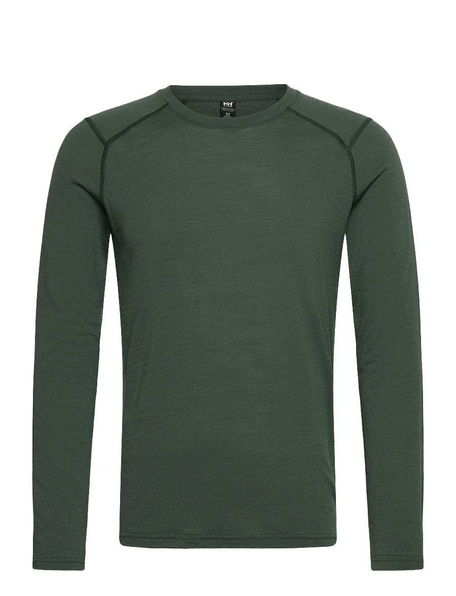 Helly Hansen - HH DURAWOOL CREW LS - langermede topper - green - 1