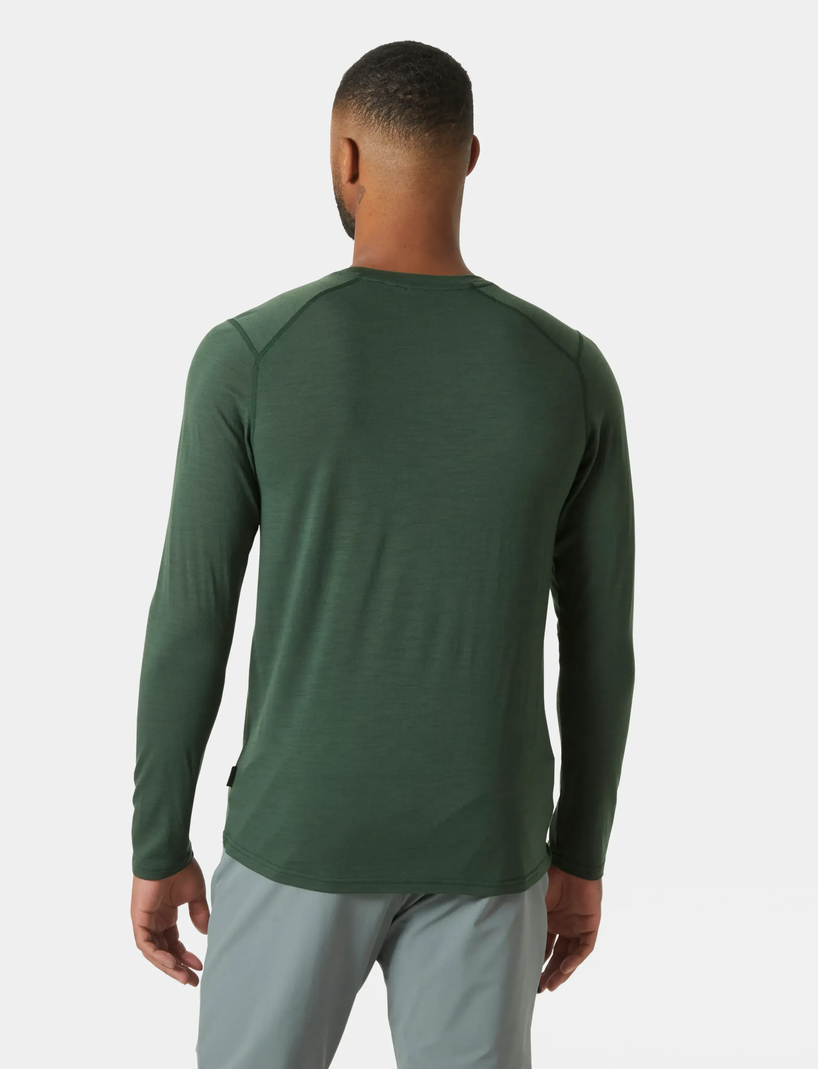 Helly Hansen - HH DURAWOOL CREW LS - långärmade tröjor - green - 3