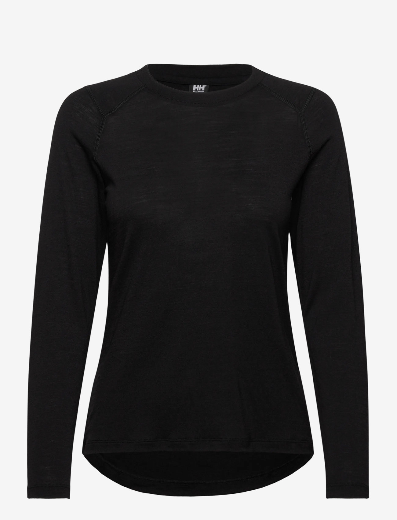 Helly Hansen - W HH DURAWOOL CREW LS - langarmshirts - black - 0