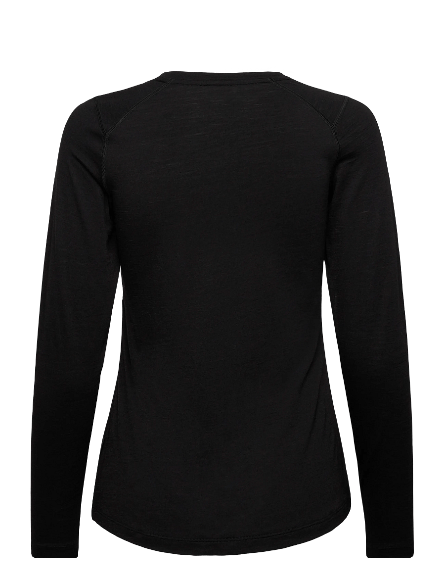 Helly Hansen - W HH DURAWOOL CREW LS - langarmshirts - black - 2