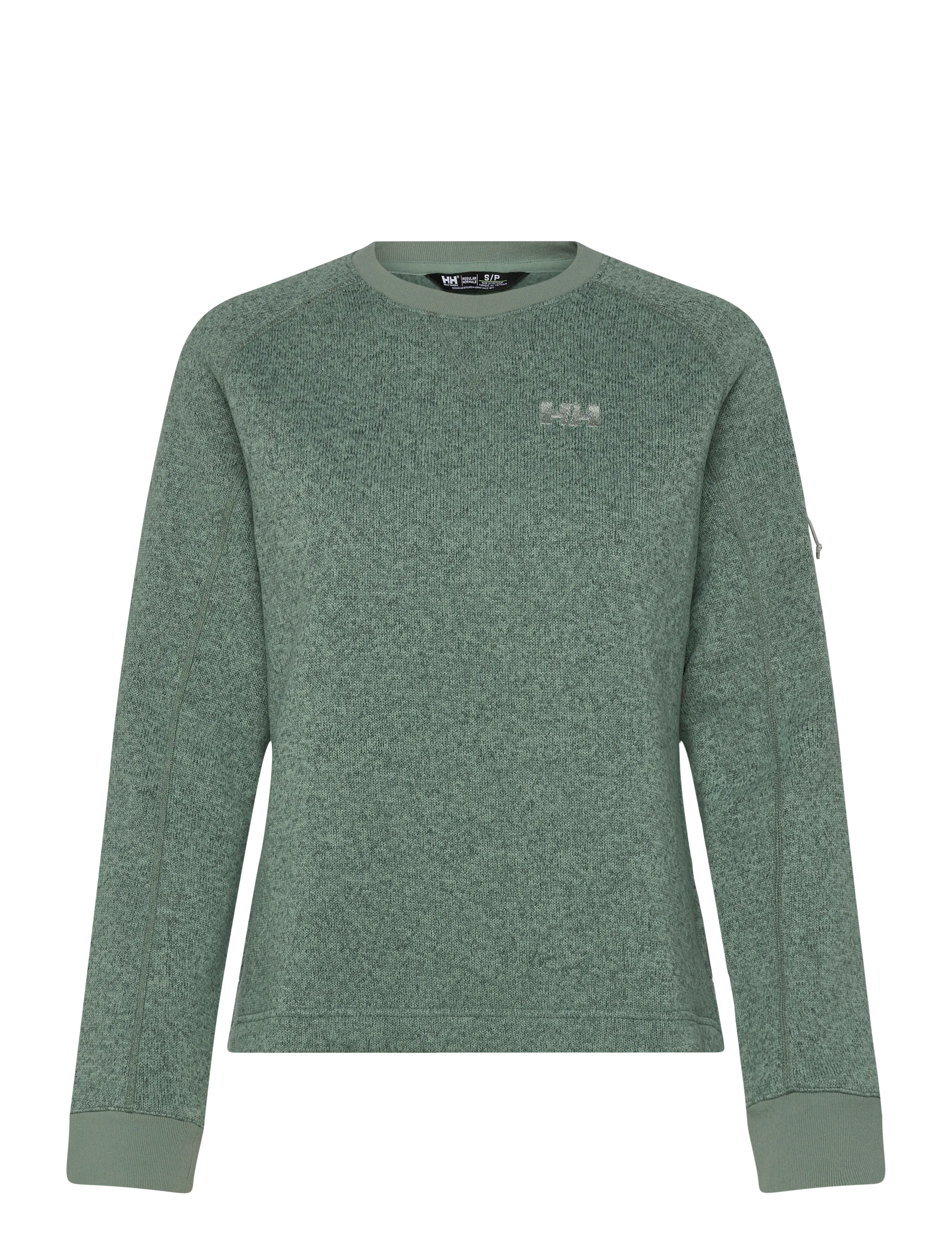 Helly Hansen W VARDE CREWNECK - BACK TO WORK - CACTUS / khaki/green