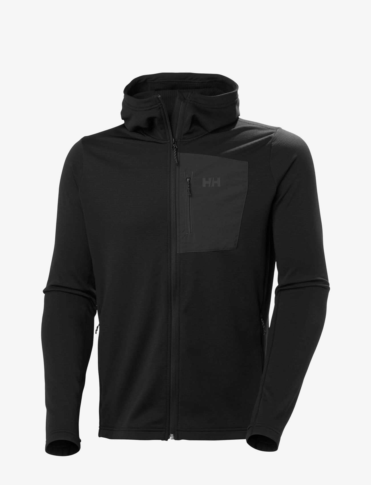 Helly Hansen VERSALITE HOODED FLEECE JACKET - Tøj - BLACK / black
