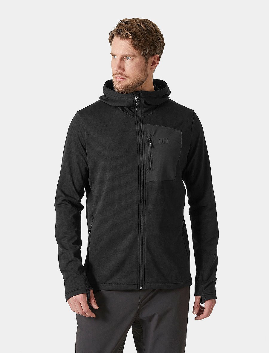 Helly Hansen - VERSALITE HOODED FLEECE JACKET - black - 0