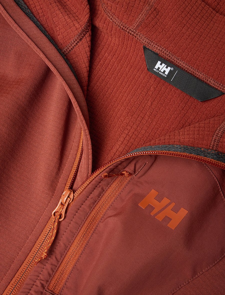 Helly Hansen - VERSALITE HOODED FLEECE JACKET - fleece og mellemlag - iron oxide - 2