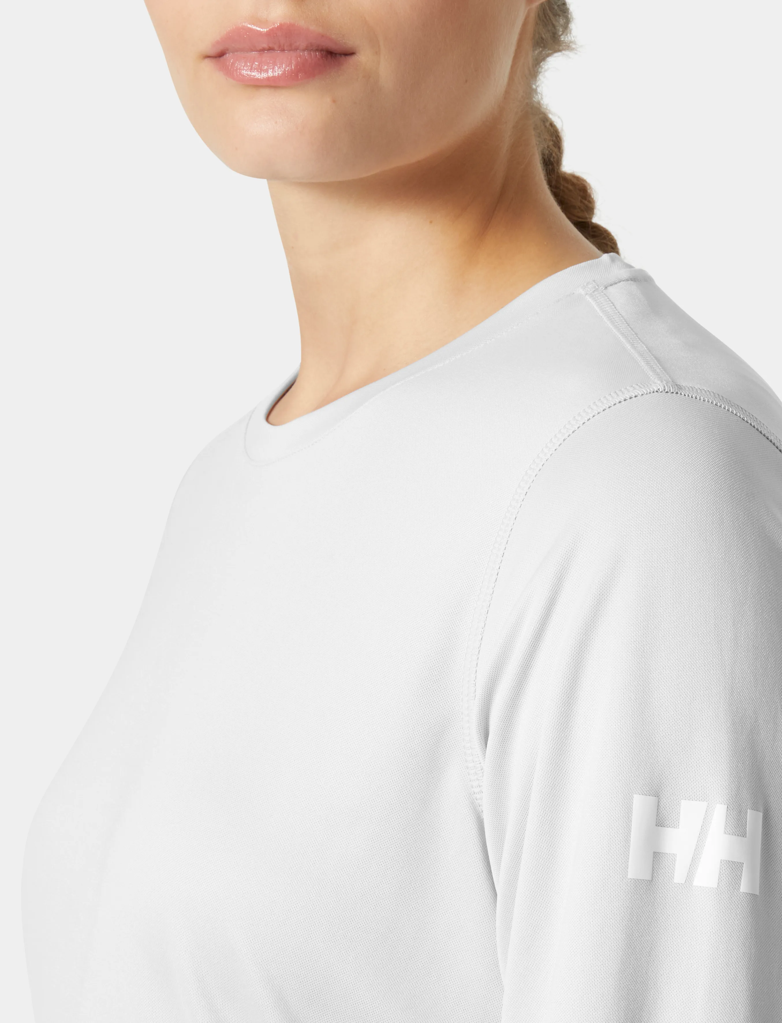 Helly Hansen - W HH TECH CREW LS 2.0 - madalaimad hinnad - grey fog - 3