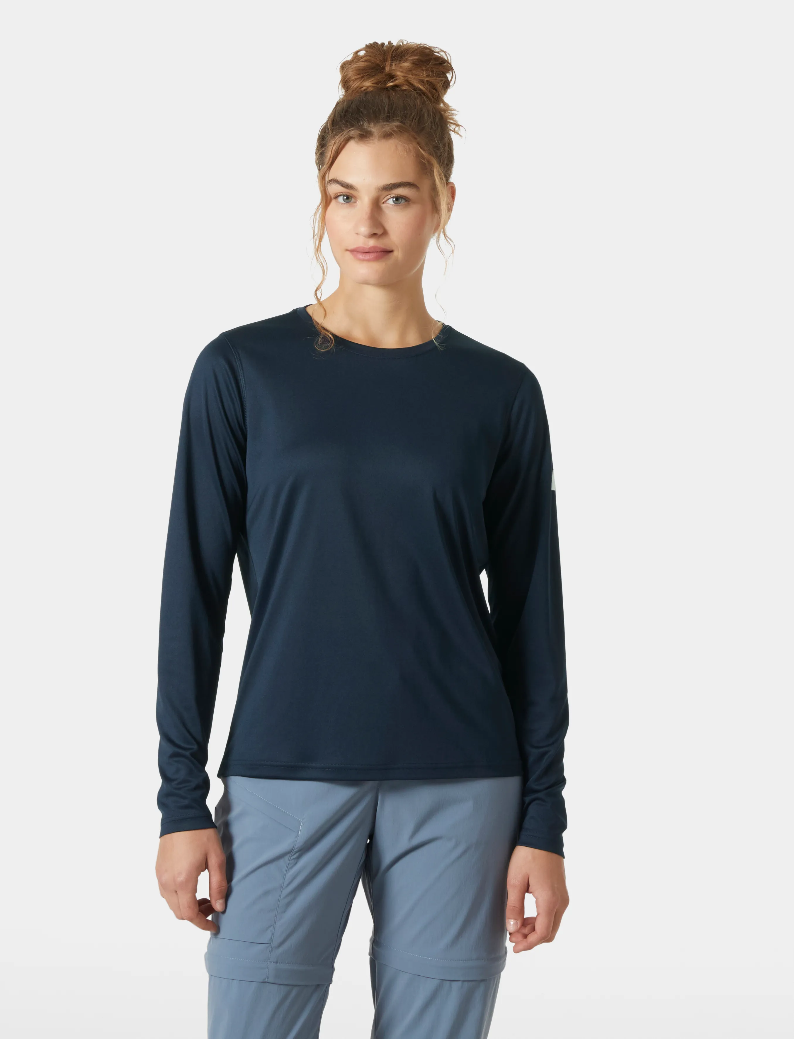 Helly Hansen W HH TECH CREW LS 2.0 - Pikkade varrukatega alussärgid - NAVY / navy