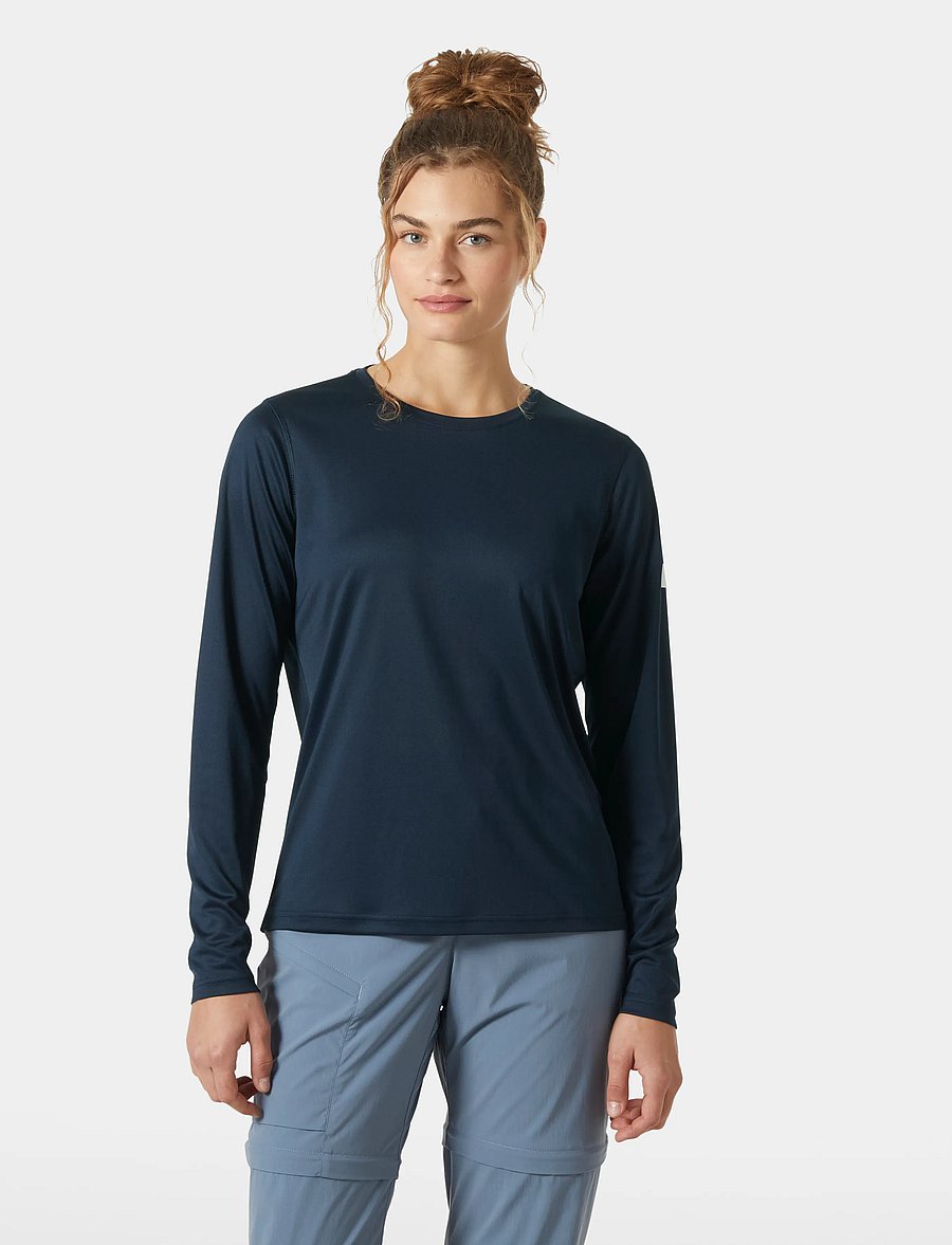 Helly Hansen - W HH TECH CREW LS 2.0 - langarmshirts - navy - 0