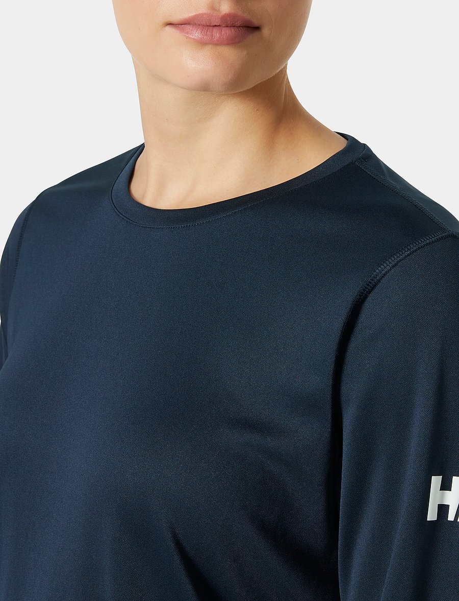 Helly Hansen - W HH TECH CREW LS 2.0 - langarmshirts - navy - 3