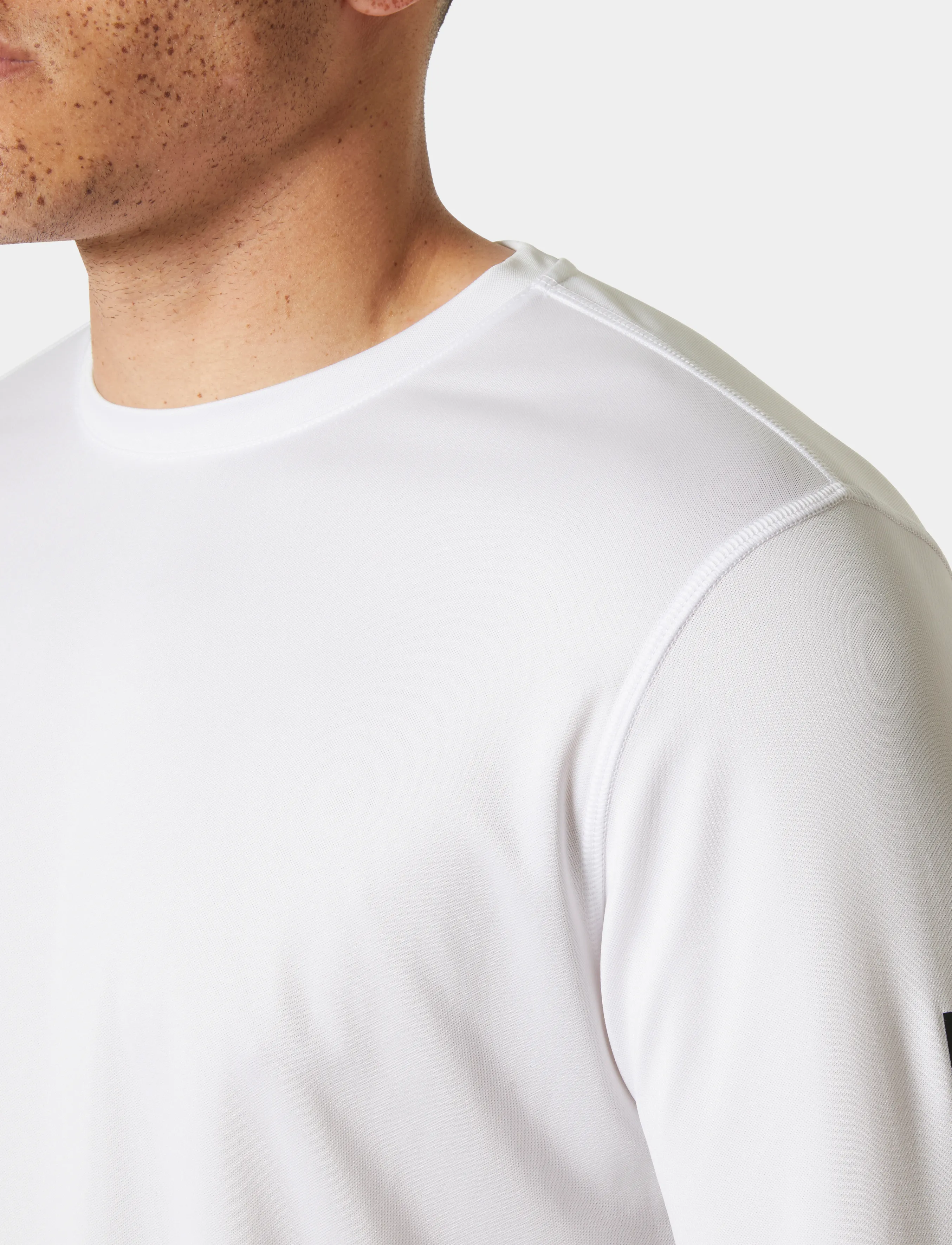 Helly Hansen HH TECH CREW LS 2.0 - T-Shirts - WHITE / white