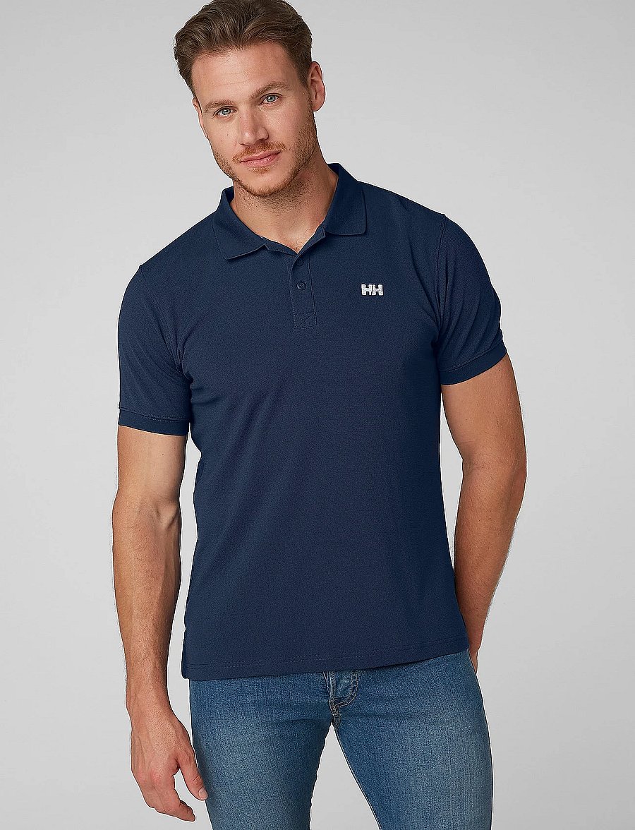 Helly Hansen - DRIFTLINE POLO - toppe & t-shirts - navy - 0