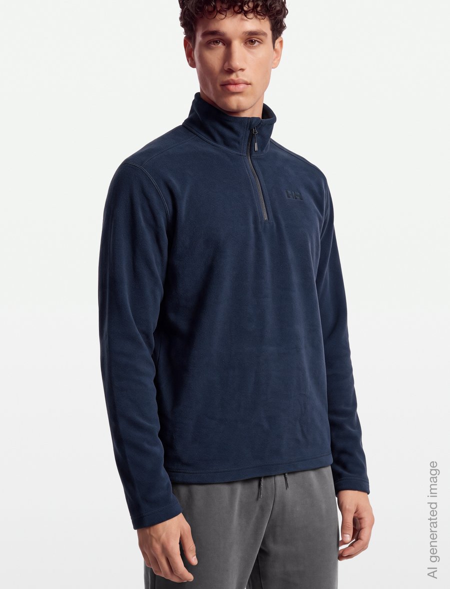 Helly Hansen - DAYBREAKER 1/2 ZIP FLEECE - teddy-pusad - navy - 3