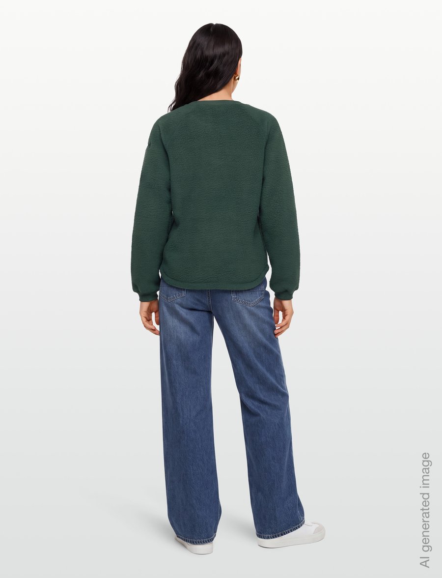Helly Hansen - W ESCAPE TEDDY SWEATER - overdele - green - 4