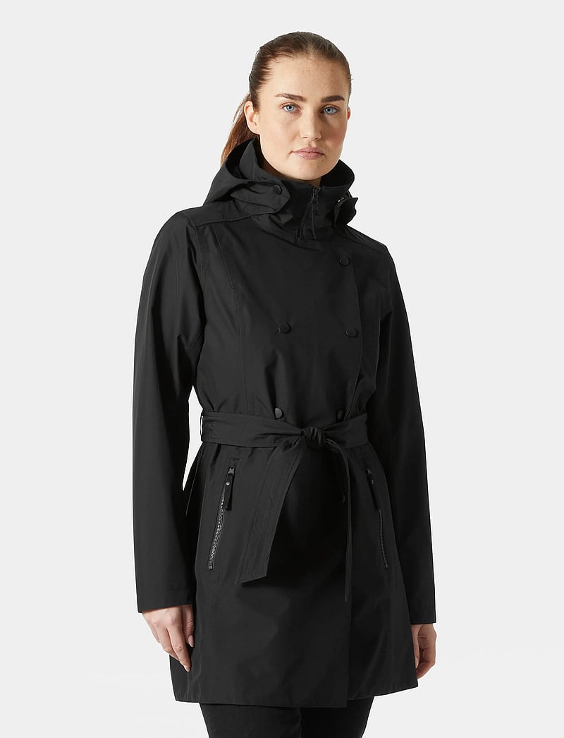 Helly Hansen - W WELSEY II TRENCH - välijoped - black - 0