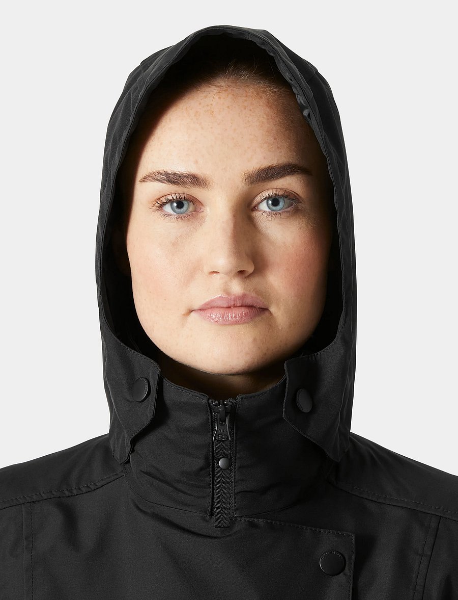Helly Hansen - W WELSEY II TRENCH - outdoor jacken - black - 5