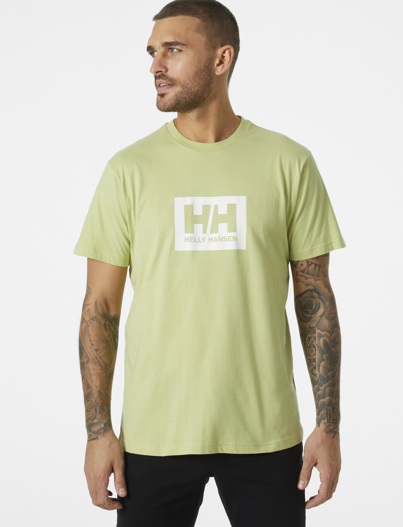 Helly Hansen - HH BOX T - short-sleeved t-shirts - iced matcha - 1