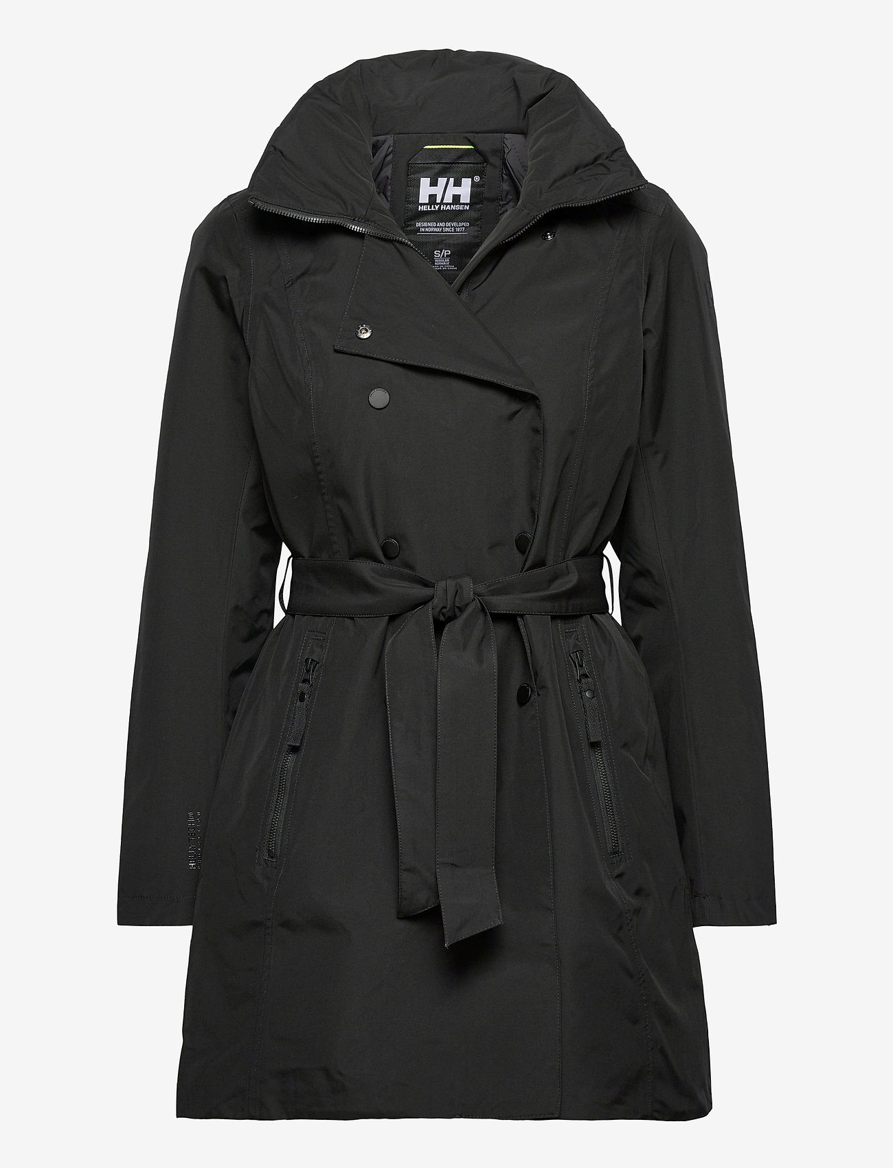 Helly Hansen - W WELSEY II TRENCH INSULATED - pavasarinės striukės - black - 0