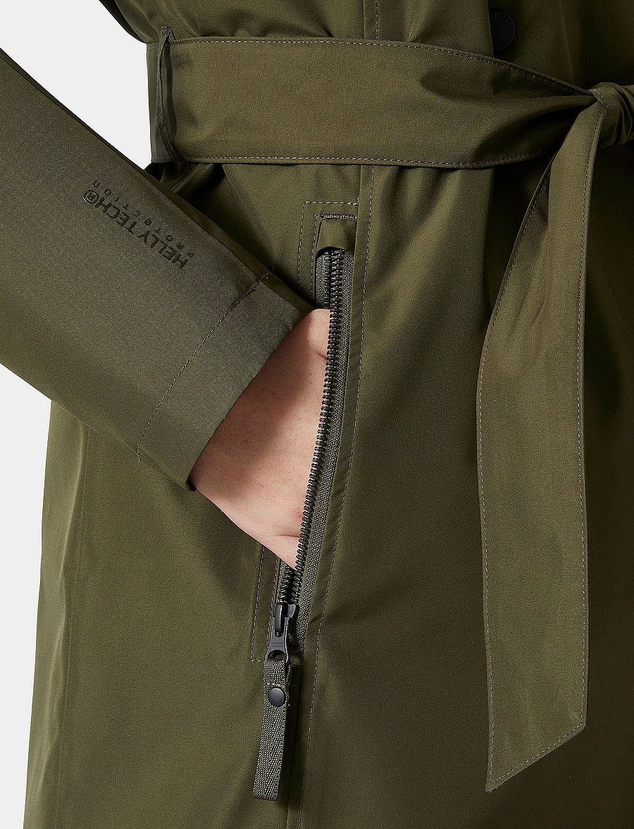 Helly Hansen - W WELSEY II TRENCH INSULATED - välijoped - green - 5