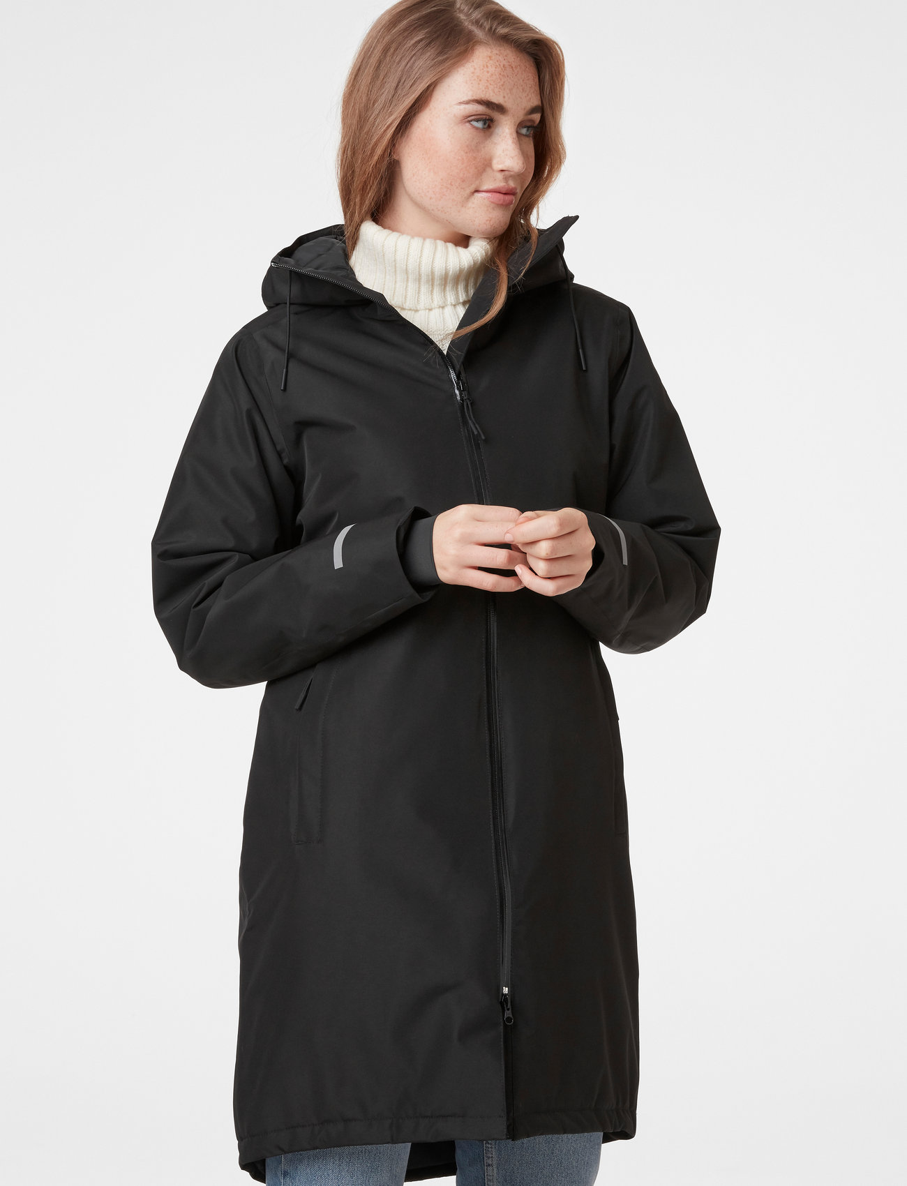 Helly Hansen W Aspire Rain Coat, M, Black, Regntøj > Regnfrakker, Dame