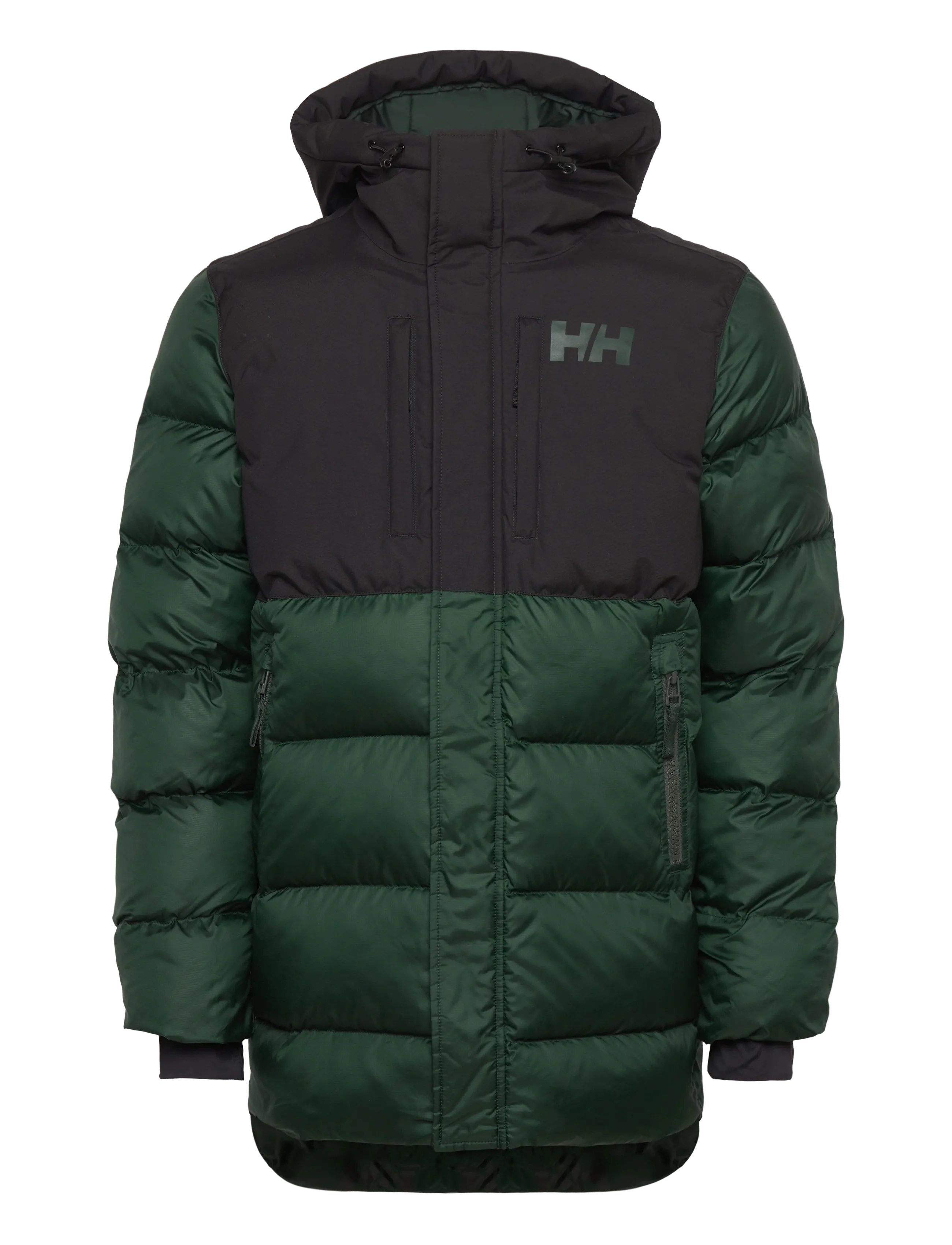 ACTIVE PUFFY LONG JACKET - DARK JUNGLE